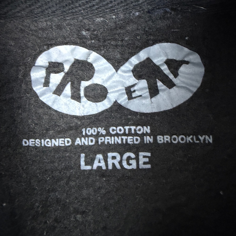 Pro Era World Domination Hoodie Mens Large Black Brooklyn Graphic Sweatshirt - Picture 6 of 13